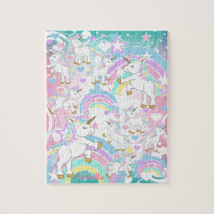 Pastel Unicorn Jigszle Puzzle Pussel