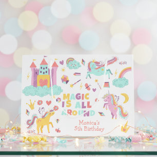 Pastel Unicorn-magin är på födelsedag