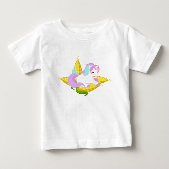 Pastel Unicorn på cob Tröja (Framsida)