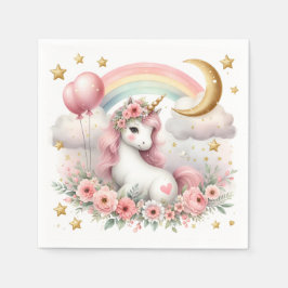 Pastel Unicorn Pappersservett