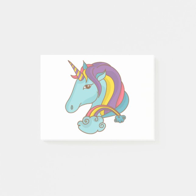 Pastel Unicorn Post-it Block (Framsida)