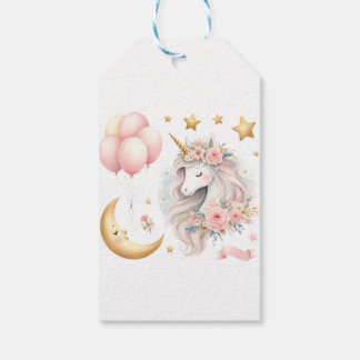 Pastel Unicorn Presentetikett