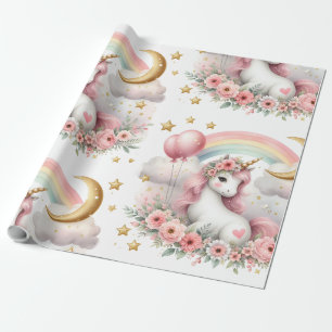 Pastel Unicorn Presentpapper