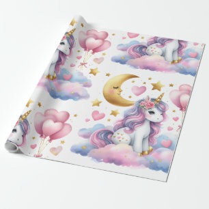 Pastel Unicorn Presentpapper