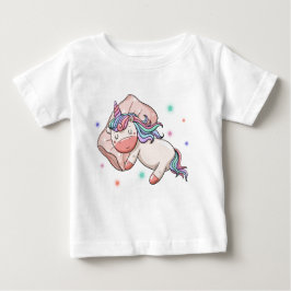 Pastel Unicorn sover T Shirt