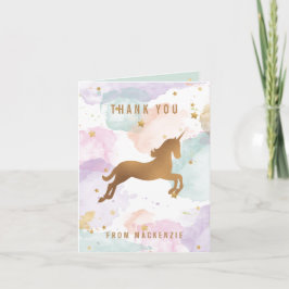 Pastel Unicorn Tack Kort