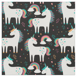 Pastel Unicorns & Rainbows Tyg