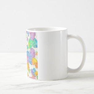 Pastel Valentine Hearts Kaffemugg