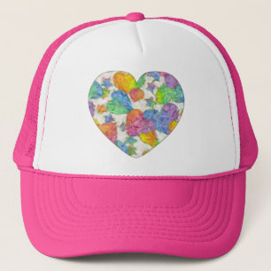 Pastel Valentine Hearts Keps
