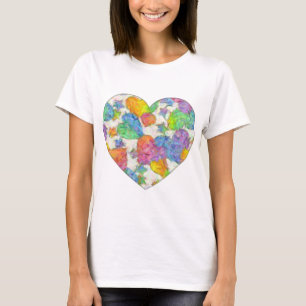 Pastel Valentine Hearts Tee