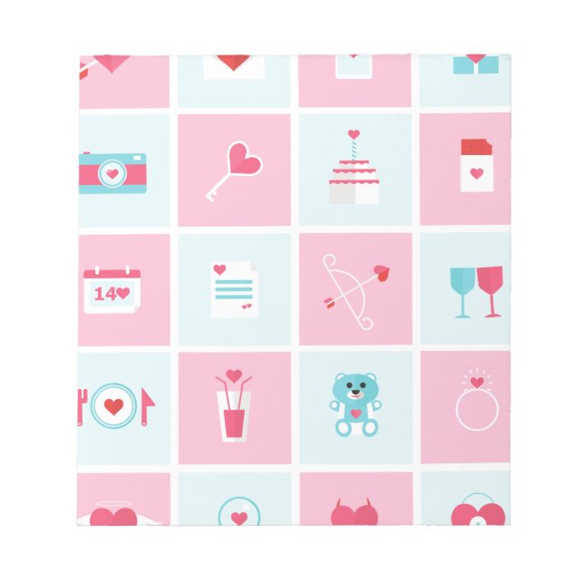 pastel valentines day anteckningsblock (Framsida)