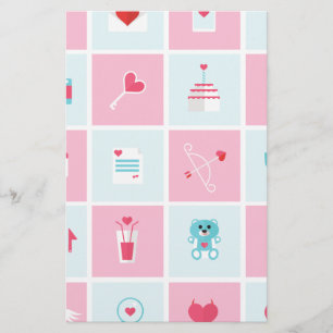 pastel valentines day brevpapper