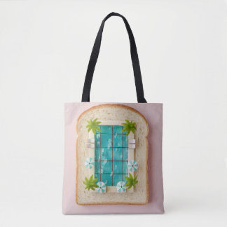 Pastel Vaporwave Pool Toast Tygkasse