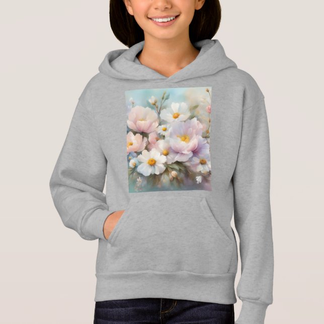 Pastel Vår Barn Hoodie T Shirt (Framsida)