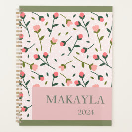 Pastel Vår Blommigt Personlig Planner