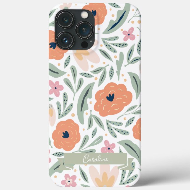 Pastel Vår Blommönster (Baksida)