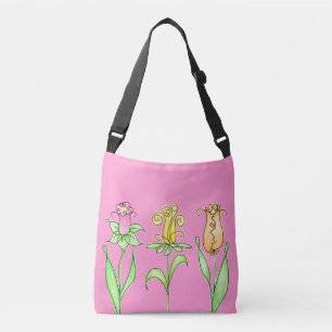 Pastel Vår blommor Axelväska