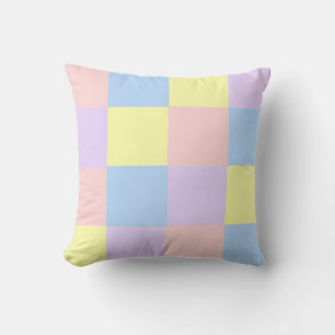 Pastel Vår Checkers Kudde