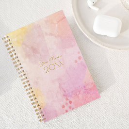 Pastel Vår Färg Abstrakt Art Planner