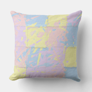 Pastel Vår Färg Paint Splatter Kudde
