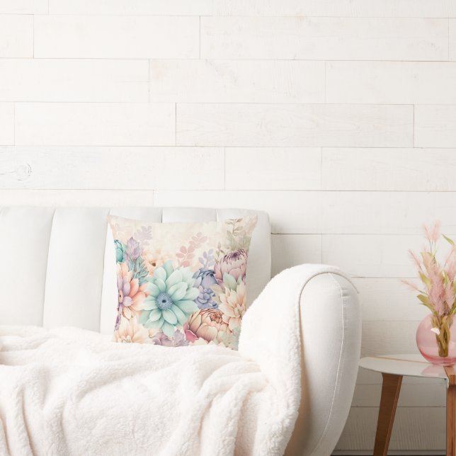 PASTEL VÅR GARDEN PILLOW KUDDE (Soffa)
