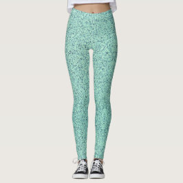 Pastel Vår Grönt Conreta Struktur Leggings