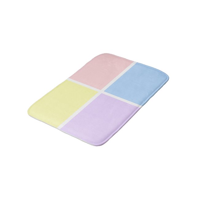Pastel Vår Squares Badrumsmatta (Vinklad)