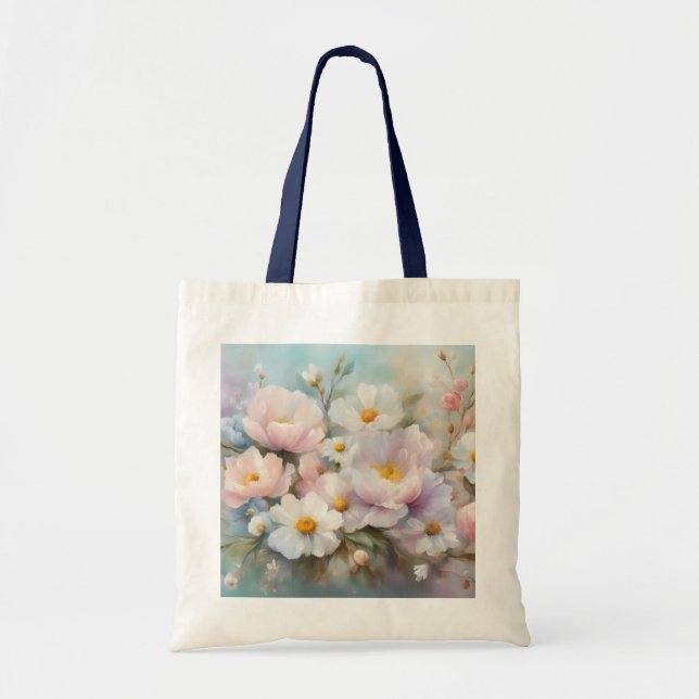 Pastel Vår Tote Bag Tygkasse (Framsidan)