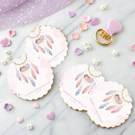 Pastel Vattencolor dreamcatcher babydusch Underlägg Papper