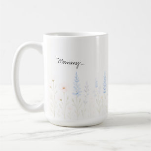 Pastel Vild Flowers Mugg med Personlig Message