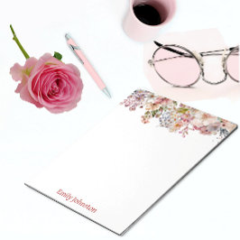 Pastel Vild Flowers Personlig Anteckningsblock