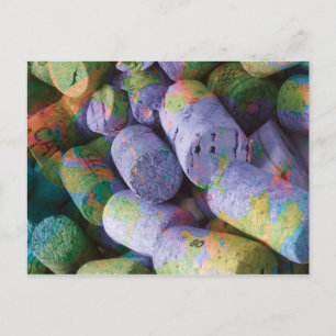 Pastel Vin Kork Vykort