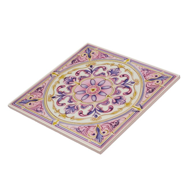Pastel Vintage Stil Ceramic Tile. Kakelplatta (Sidan)