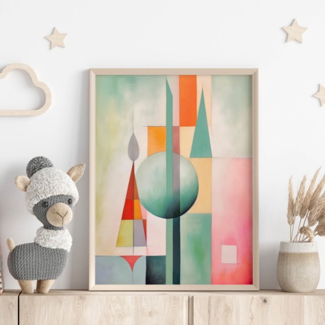 Pastel Watercolor Abstrakt Wall Art Art Poster (Skapare uppladdad)