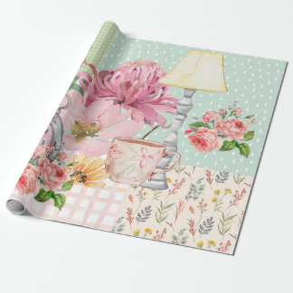 Pastel watercolor background Botanical Birthday Presentpapper