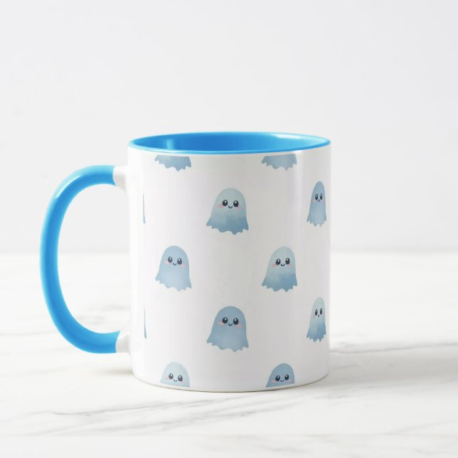 Pastel Watercolor Boo Ghost Combo Mug Mugg (Vänster)