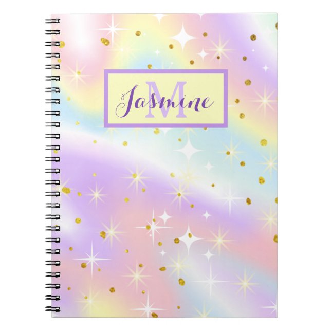Pastel Watercolor Dreams - Personlig Anteckningsbok (Framsidan)