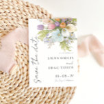 Pastel Watercolor Floral Wedding Spara Datumet<br><div class="desc">Elegant floral wedding SAVE THE DATE,  for any assistance regarding design please contact via zazzle</div>