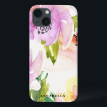 Pastel Watercolor Flowers iPad Mini Case<br><div class="desc">Vattenfärgning i söt och elegant illustration av  och lilaska blommor. Det här iPad-fallet är anpassade. Liknande artiklar finns i min butik.</div>