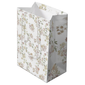 Pastel Watercolor flowers Wrapping Paper of 3