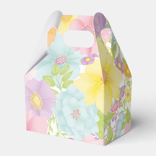Pastel Watercolor Gift Box Presentaskar (Framsidan Sidan)