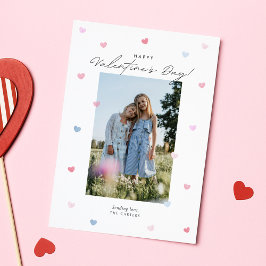 Pastel Watercolor Hearts Valentine’s Day Card Inbjudningar