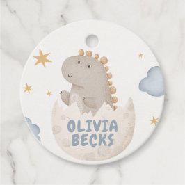 Pastel Watercolor Illustrative Baby Shower Gåvor Etiketter