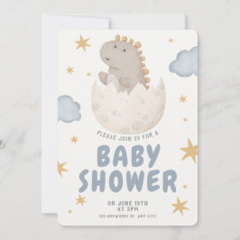 Pastel Watercolor Illustrative Baby Shower Inbjudningar