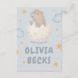 Pastel Watercolor Illustrative Baby Shower Tilläggskort