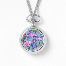 Pastel Watercolor Rosa Flowers Armbandsur