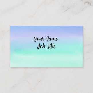 Pastel Watercolor Visitkort