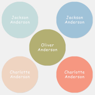 Pastel Watersecure Kids Clothes Klistermärke