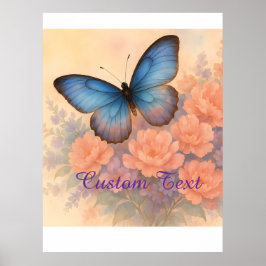 Pastel Whimsical Garden Mounted Art Skriv ut Poster