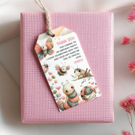 Pastel Whimsical Kryp Kids' Birthday Tack Presentetikett